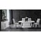 Global Furniture Usa Contemporary Fabric, Velvet Monaco White Dining Table + Monaco Dining Chair 5662 - alternate 1